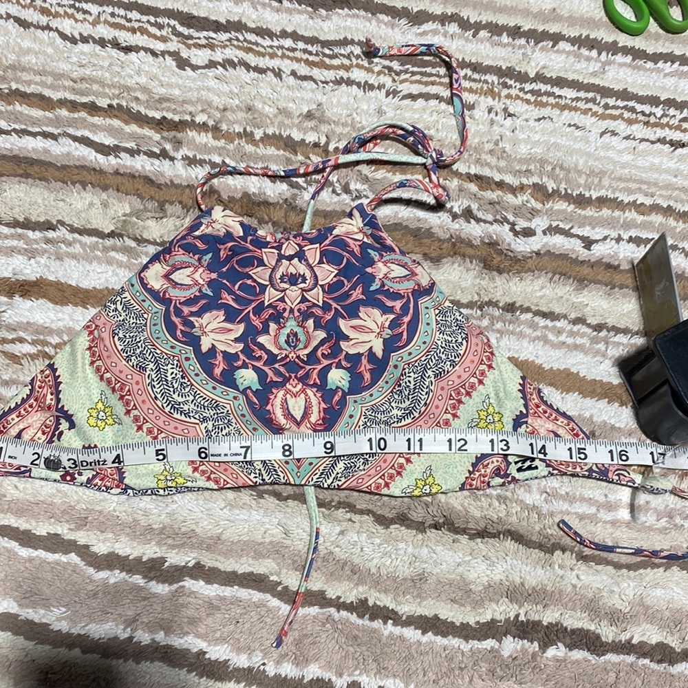 Billabong Bikini Reversible Halter Top Floral Paisley​​ - Picture 6 of 8